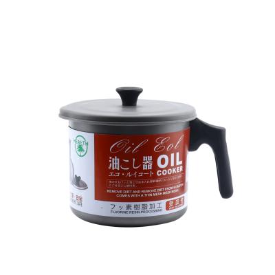 China Viable Fine Mesh Frying Oil Container Fine Mesh Strainer Mesh Strainer Filter Oil Container For Bacon Frying Oil for sale