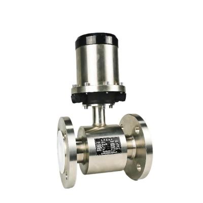 China Stainless Steel Rubber Battery Powered Flowmeter Lithium Electromagnetic Flow Meter for sale