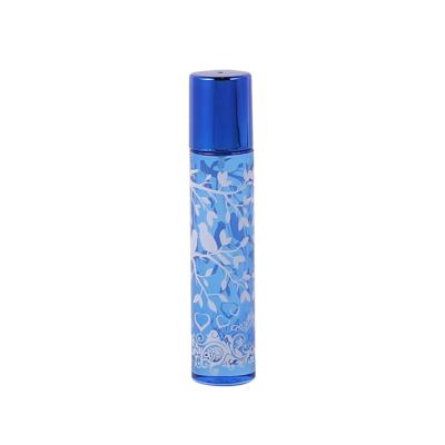 China GIFT Manufacturer Fancy 32*161 Pattern Blue Elegant Creative Rectangle Glass Empty Perfume Bottle for sale