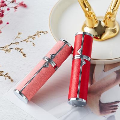 China Wholesale Personal Care Atomizer Perfume Personalized Perfume Atomizer Bottle 5Ml Travel Perfume Leather Glass Refillable Paratomizer for sale