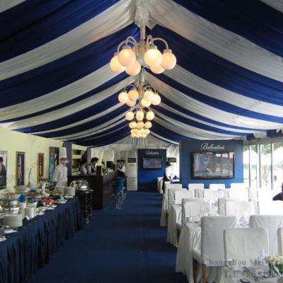 China Luxury Wedding Ceremony 100 People Event Tent Restaurant Tent With Drapery And Curtain for sale