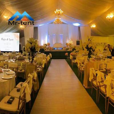 China Waterproof Curtain Lining Outdoor Wedding Tent Luxury Decorated Large Events Celebration Tent for sale