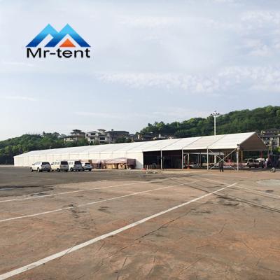 China Waterproof 1000 sqm Large Capacity Industrial Warehouse Tent Aluminum Structure Storage Tent for sale