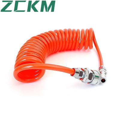 China ZCKM Air Brand OD 8mm ID 5mm Polyurethane Tube ID 5mm Pneumatic Spiral Hose Spring Hose Spiral Hose for sale