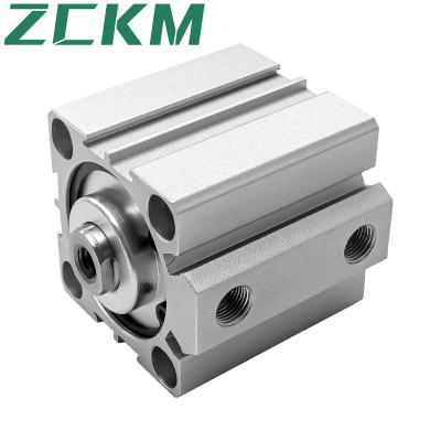 China Industry ZCKM Brand 63 Diameter SDA Series Compact Cylinder Acting Slim Type Double Air Stroke Adjustable Standard Pneumatic Cylinder for sale