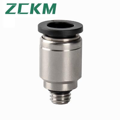 China Building Material Shops Pneumatic Push To Quick Connect Pneumatic Fittings PC Mini Thread Male Air Line Push In Air Fittings Connector for sale