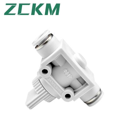 China High Quality Construction Material Stores Pneumatic Quick Connector Hand Valve HVFF Size Quick Fit Thread Customize Pipe Valve Plastic Quick Plug Valve for sale