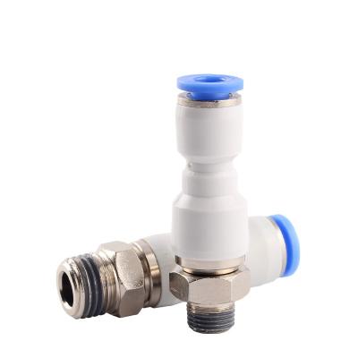 China Series Rotary High Speed ​​Rotation Connector NRC Construction Material Stores Pneumatic Male Threaded Pneumatic Straight Tube Connectors for sale