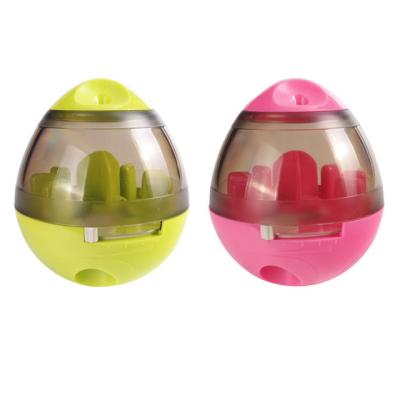 China Viable Toy Balls For Dog Food Dispenser Tumbler Interactive Treat Ball Pet Feeder Nontoxic Permeable Toy for sale