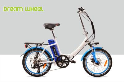 China Fiets van de Vrouwen van blauwe Mannen de Elektrische Vouwende, Burger die Elektrische Fiets 20 vouwen“ Wielen Te koop