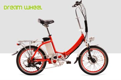 China Rode Burger Lichtgewicht Elektrische Vouwende Fiets 20 Duim36v 250W V Rem Te koop