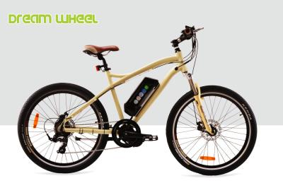 China 7 Geschwindigkeits-elektrisches Gebirgsfahrrad 32km/H, 26 Zoll-elektrische Mountainbike-mittlerer Gang-Motor zu verkaufen