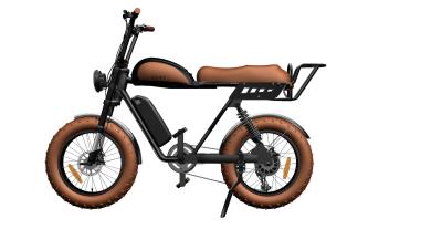 China 32km/H Electric Fat Tire Bike 48V 500W , 20