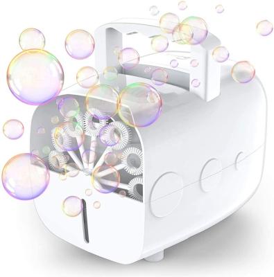 China Make Colorful Bubble Professional Bubble Machine Automatic Portable Bubble Maker For Kids 800 Bubbles Per Plug-In Or Tiny Batteries Powered for sale