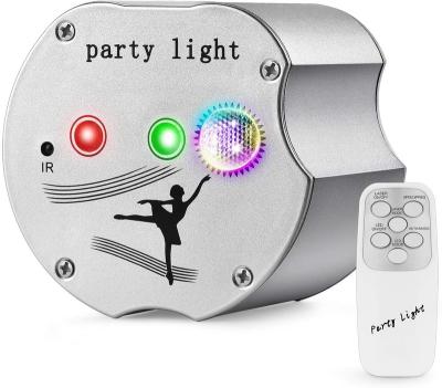 China Desktop Mini Portable DJ Disco Stage Laser Light with Sound Activated Remote Control, LED Projector RGB 3 Lens 48 for sale