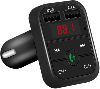 China Card Shenzhen Factory Fm Transmitter for Car FM Radio Transmitter and Receiver Car Wireless Adapter Kit with Hands Free Call for sale