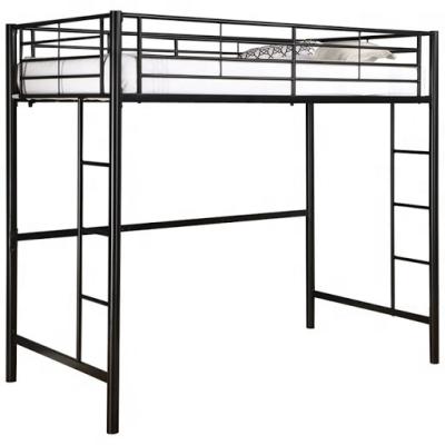 China Iron Cooling Simple Queen Size Bunk Bed Metal Frame Modern Design Bed Loft Bed With Ladders For Bedroom Furniture Sale for sale