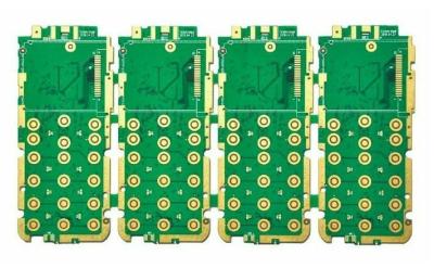 China Single Sided FR-4 rigid flex pcb 1.6mm thickness Green , Yellow Solder Mask for sale