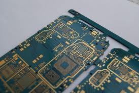 China 1 oz copper thickness cell phone pcb board 2-layers FR-4 base , Min. Line 0.12 mm for sale