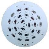 China White Round Aluminum Base High Power LED PCBs board for High-power transistors 8kv for sale