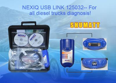 China Nexiq 125032 Usb Link + Software Diesel Truck Diagnose Software and Interface Nexiq Truck Scan Tool for sale