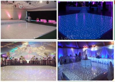 China Wireless Full Color Acrylic Starlit Twinkling Dance Floor LED Lights for TV Studio / Theater for sale