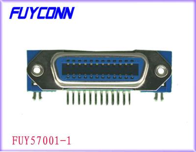 China 14 Pin PCB Right Angle Female Centronics Connector For PCB Board for sale