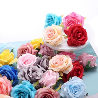 China China Creative Silk Handmade Flowers Rose Fake Flowers Decoration Colorful Diy fake for sale