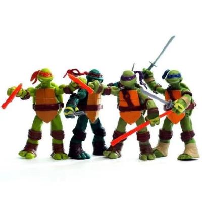 China Artificial Joint Movable Desktop Classic Ninja Turtle Toy Set Hand Doll Model of Decoration Resin Anime Action Number 1988 for sale