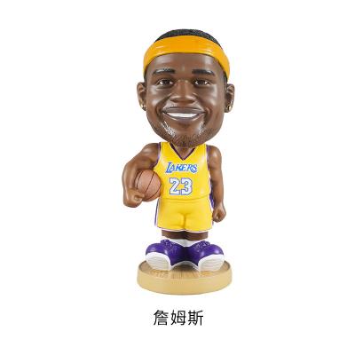 China Creative Hand Made Piece Resin Basketball Star Europe Decoration Resin Crafts Desktop Sculpture for sale