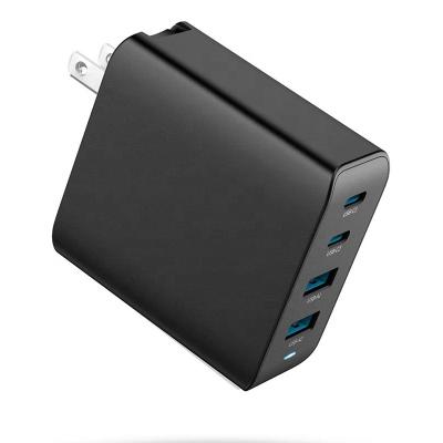 China Convenient Custom Logo 100W 4-Port GaN Fast Wall Charger Type C Palladium Charging 4 Pro USB C Gan Travel Charger For Macbook Airs/Iphone for sale