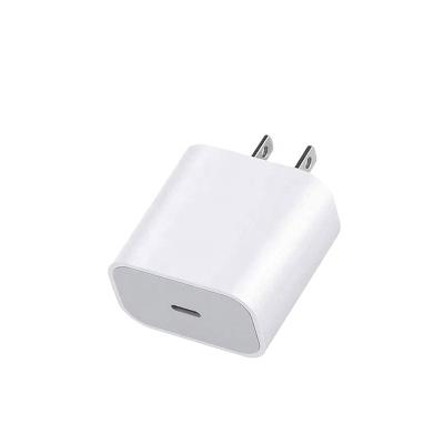 China Wholesale Durable USA Plug PD Fast Charger 20w USB Type C Wall Charger For iPhone C-Lighting USB Cable for sale