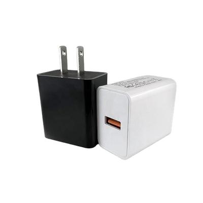 China Durable Universal Wall Charger Portable 18W Travel 18W USB Phone Charger Adapter Wholesale Qc3.0 for sale