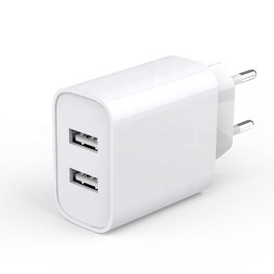 China OEM Plug USB Wall Charger 2.1A/5V USB QC2.0 Durable Universal British Dual Port Mobile Phone Chargers Wholesale for sale