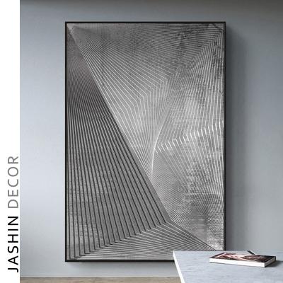 China New Design Modern Hand Crafted Abstract 3D Landscape Metal Wall Luxury Home Decorative Glass Art for sale