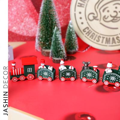 China New Christmas Wooden Train Kids Christmas Gifts Christmas Decoration Eco - Friendly for sale