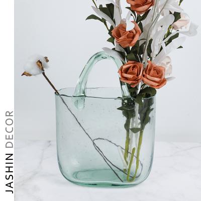 China Wholesale Cheap Clear Elegant Cylinder Customized Glass Vase From Europe Housewares for sale