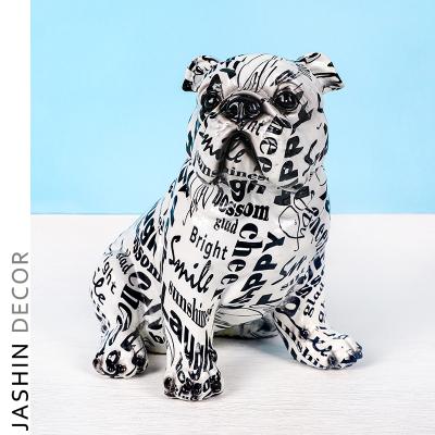 China Creative Colorful Japan Dog Ornaments Water Transfer Resin Crafts Chihuahua Dog for sale