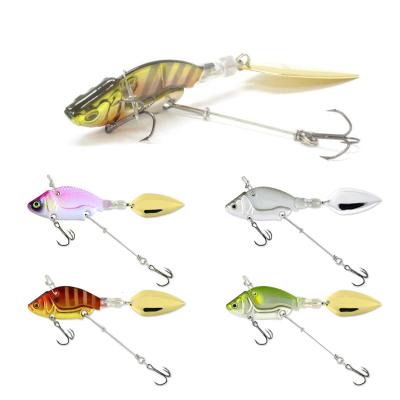 China Wholesale lead alloy vib bait metal sequins road far possibility vib under sea bass freshwater saltwater lure fish metal fish lure for sale