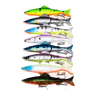 China Fishing Lures Slow To Build Artificial Realistic Hard Lures Fishing Bait Tow Bait 13cm/18g Section 3 Bait Fishing Lures for sale