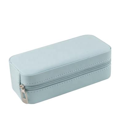 China Wholesale And Retail Rectangle PU Leather Jewelry Storage Box for sale