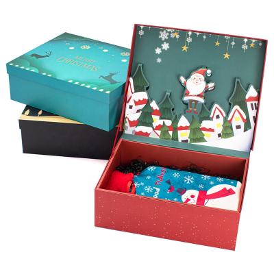 China Handmade Thanksgiving Christmas Tissue Scarf Packaging Gift Box for sale