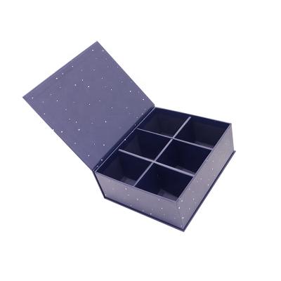 China Handmade Rigid Paper Gift Packing Box With Insert Slots for sale