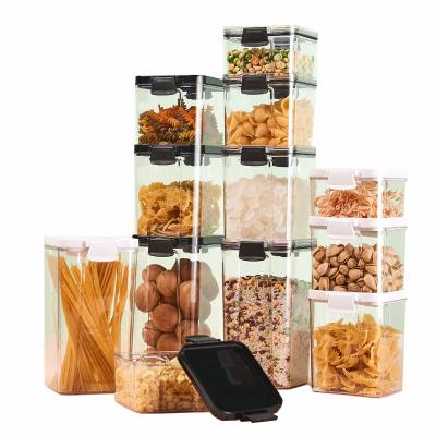 China Airtight Bagasse Plastic Takeaway Kitchen Accessories Transparent Freshness Keeping Pet Storage Food Container 4 Sizes Available for sale