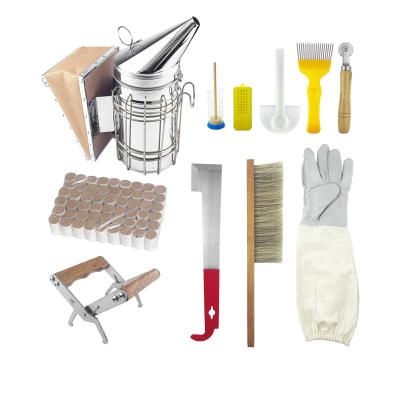 China China Farms Beekeeping Equipment Supplies Tool Kit Honey Wholesale Bee Keeper Beekeeping Kit Equipment for sale