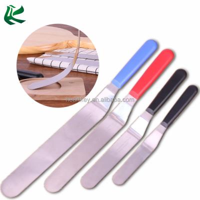 China Sustainable Stainless Steel Cake Decorating Icing Spatulas , Professional Stainless Steel Spatulas For Cake Decorating for sale