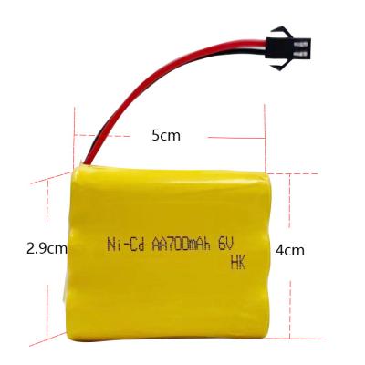 China Other Custom RenLong Nicd AA 700mAh 6v nicd batteries Ni-Cd cell battery pack for sale