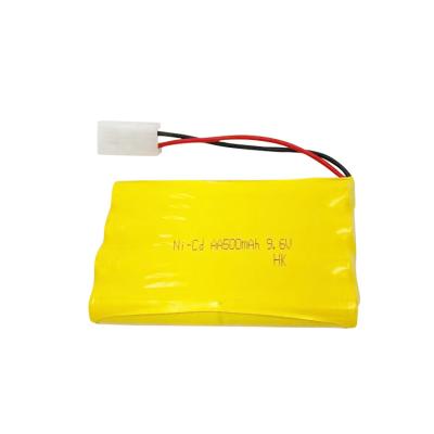 China Other 9.6v rechargeable nicd aa 500mah battery packs for led light for sale