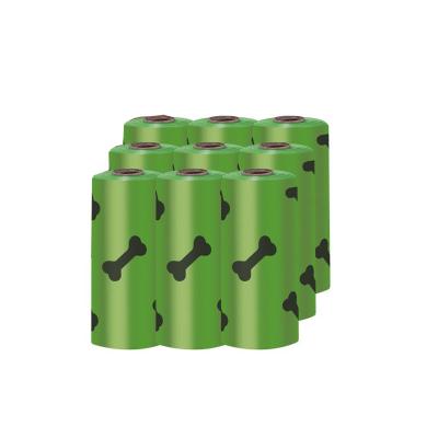 China BIODEGRADABLE In Stock 100% Biodegradable Disposable Pet Poop Bags for sale