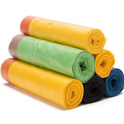 China BIODEGRADABLE in stock biodegradable waste bags drawstring waste bag plastic for sale